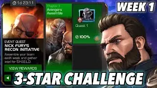 3-Star Challenge in Nick Fury's Recon Initiative! | Avengers Assemble | Marvel Contest of Champions