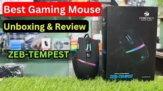 Best Gaming Mouse 2024| Zebronics Tempest Gaming Mouse Unboxing, Features, Review|