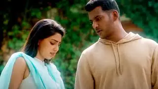 गोली चलाने वाला फौजी चुम्मी ले रहा है | Vishal & Aishwarya Lekshmi Movie Scene