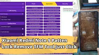 Xiaomi Redmi Note 9 Patten Lock Remove Just Click TFM Tool
