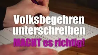 Volksbegehren Thüringen 2023 - GÜLTIG unterschreiben
