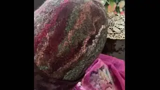 Как свалять шапочку с двухсторонним узором из шерсти и шелка