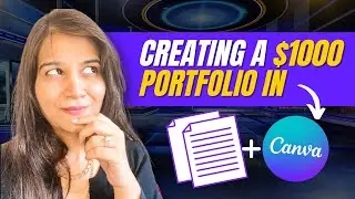 Create A Portfolio In Canva for Social Media & Graphic Designers | Freelancing Portfolio in Canva