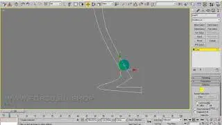 3dsmax.  Урок 125. Правка вершин исходного контура сплайна, редактирование с помощью Безье