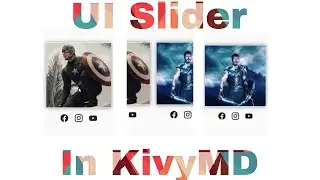 How To Create A UI Slider Using Carousel In KivyMD | KivyMD