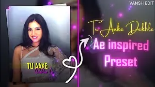 Tu Aake Dekh Le 🥺 - Aayeshakhan 🌸| Alightmotion Preset | Ae Inspired | Free xml