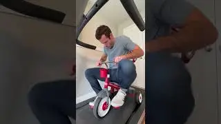 Riding a tricycle on a treadmill. (fail)