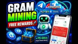 🔥 How to Join Gram Mining on Telegram & Start Earning Today ⛏️💰