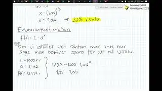 Matematik 3c - Kapitel 1 - 1.3 Potens  och exponentialfunktioner