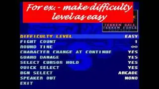 change setings to unlock characters in tekken 3 game 100% working