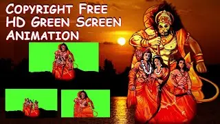Shri Ram, Sita, Laxman & Hanuman Ji Graphics | HD Quality Green Screen PNG Animation | No Copyright