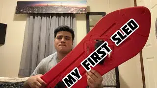 Going sledding for the first time in my life