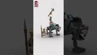 LEGO Narglatch by brick sheepa Satisfying Building Animation #shorts #crixbrix