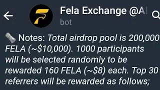AIRDROP TELEGRAM FALE EXCHANGE ~8$