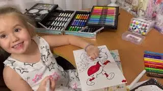 Рисуем вместе. Лайфак как легко нарисовать собаку и курицу