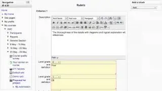 Moodle - Adding a workshop activity and setting its different stages