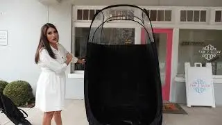 XL Titan Pop Up Spray Tanning Tent with Breakdown