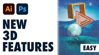 EASY: Make 3D objects in Adobe illustrator