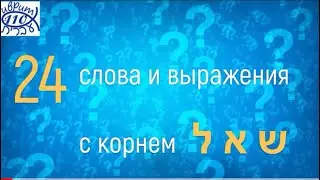 24 слова и выражения с корнем ש א ל