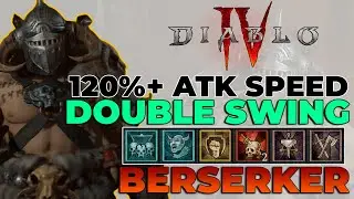 120%+ ATK SPEED Double Swing HotA Build OP Barbarian Guide - Diablo 4