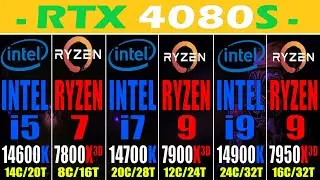 i5 14600K vs R7 7800X3D vs i7 14700K vs R9 7900X3D vs i9 14900K vs R9 7950X3D ||