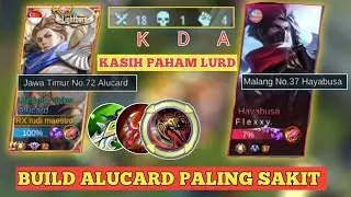BUILD ALUCARD TOP 1 GLOBAL AUTO BANTAI|ITEM ALUCARD TERSAKIT 2021|Mobile Legends