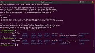 #5   pedindo ajuda com terminal linux