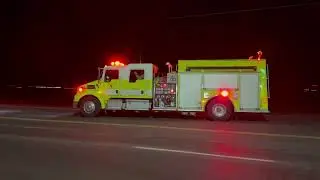 *WAVE & HORN* Grant County Fire District #5 Engine 511 Responding to a Fire Alarm