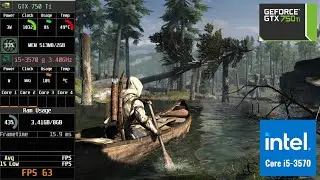 Assassin's Creed 3 All Settings Benchmark #I5-3570 #gtx750ti #gaming #nvidia
