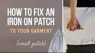 EMBROSOFT – How to fix an iron on patch (small patch)