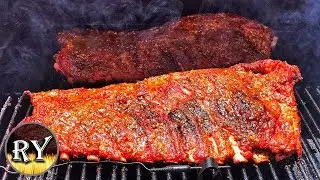 Pineapple Brown Sugar Ribs Smoked On The Oklahoma Joe's Highland
