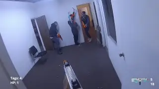 Indoor Nerf War - Rushing & Getting Rushed (Game Face Trion w/ Scar Barrel Gameplay)