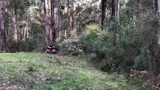 ATEX mower clearing fire brake