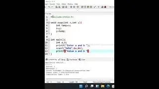 Call by value in C 
