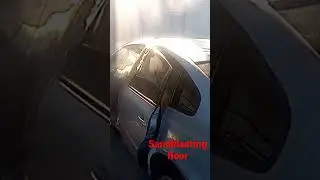 passat B5 sandblasting floor of vehicle 
