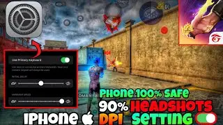 iPhone  dpi setting ⚙️ | iPhone dpi⚡️hud⚡️Sen settings ⚙️ | 90% headshots 🔥 | ff