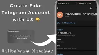 How to create telegram account with free US number | Fake Telegram Account 2022