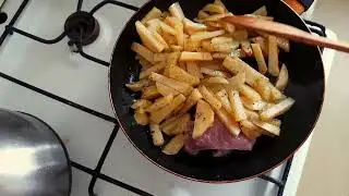 Жареная картошка/Картофель/Как поджарить картошку