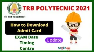 Admit Card Download | TRB POLYTECHNIC 2021
