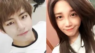 Eunji & Taehyung feat Bomi & Jungkook BTS & Apink
