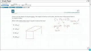 8th Grade STAAR Practice Surface Area (8.7B - #16)