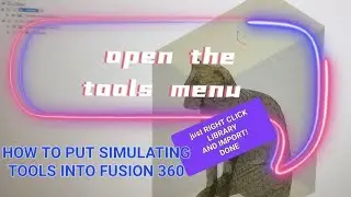 INSTALLING TOOLS IN FUSION 360 - TUTORIAL -  AUTODESK - HOW TO