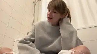 разговариваю на полу в ванной