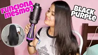 TESTEI A ESCOVA SECADORA DA MONDIAL BLACK PURPLE | É BOA MESMO??!