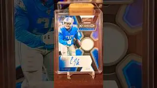 CJ Anderson 2019 Panini Playbook X's and O's Signatures autograph jersey relic card. 075/249.