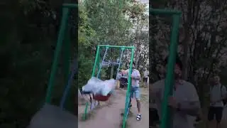 Dad Turns Son's Swing Into Crazy Attraction 