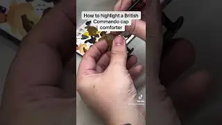 How to highlight an Airfix 32nd WWII Commando cap comforter