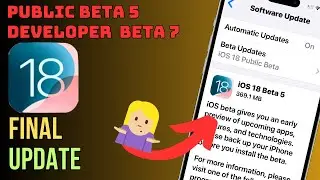 iOS 18 Public Beta 5 in Hindi || Developer Beta 7