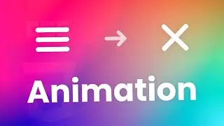 Burger-Icon mit JavaScript und CSS zu einem X animieren