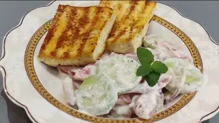 Grilled Paneer walnut Salad in Curd Dressing | Healthy & Delicious Recipe | Diet salad recipe